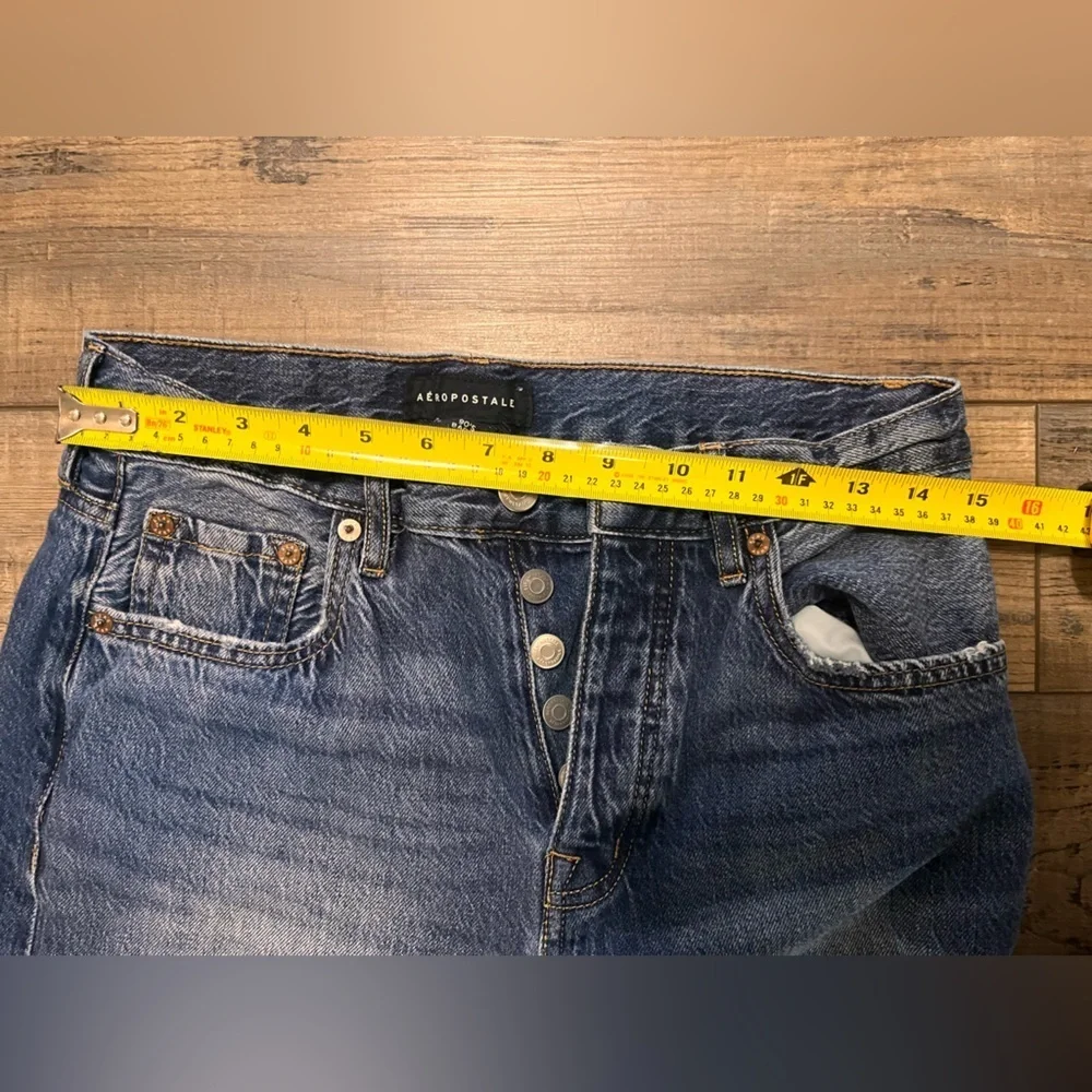 Distressed Blue Jeans